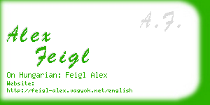 alex feigl business card